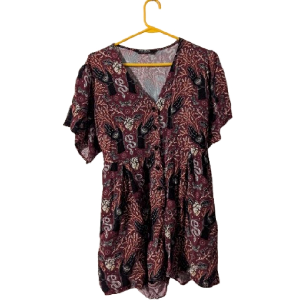Witchy V-Neck Romper